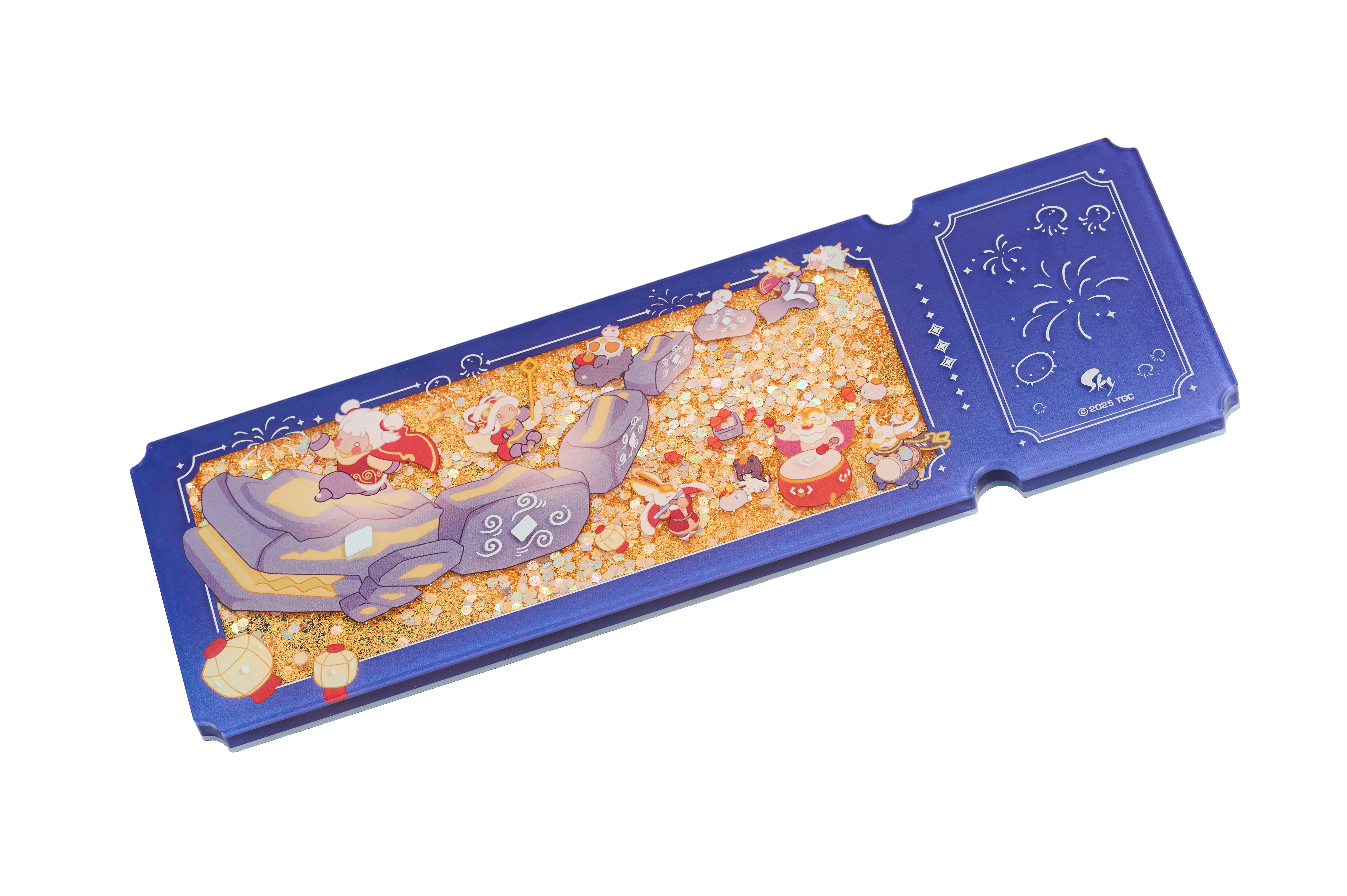 Acrylic Quicksand Glitter Ticket Stub - Days of Fortune - Image 10