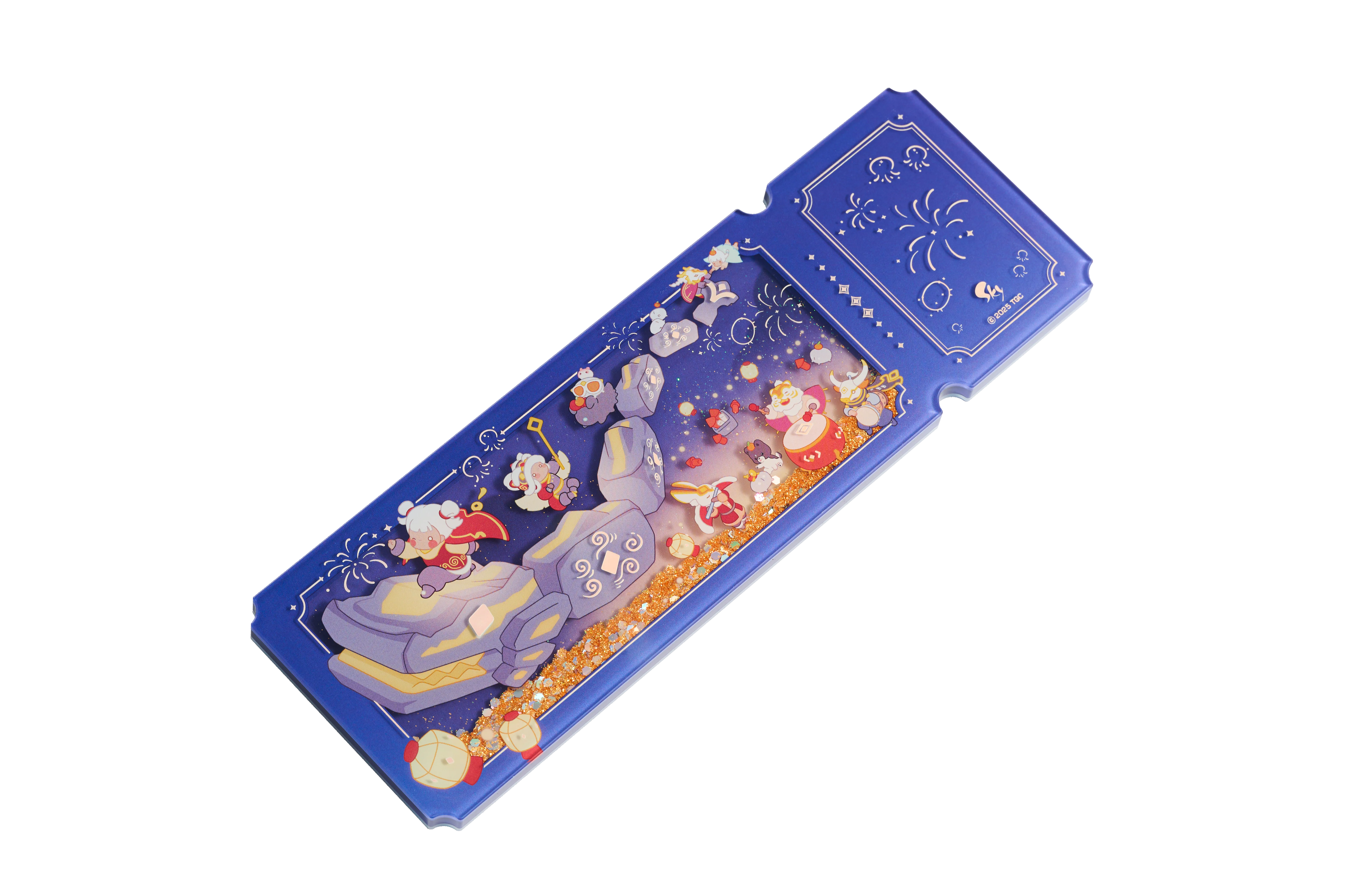 Acrylic Quicksand Glitter Ticket Stub - Days of Fortune - Image 11