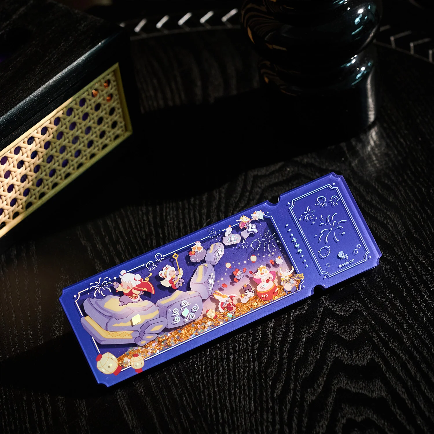Acrylic Quicksand Glitter Ticket Stub - Days of Fortune - Image 5