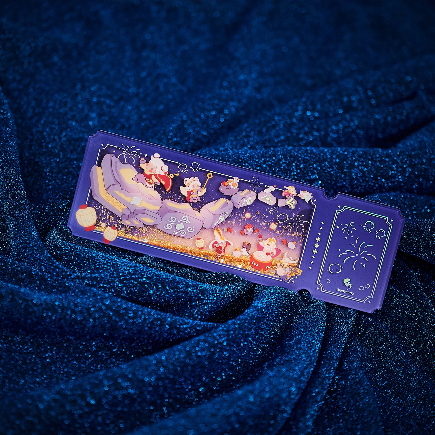 Acrylic Quicksand Glitter Ticket Stub - Days of Fortune - Image 7