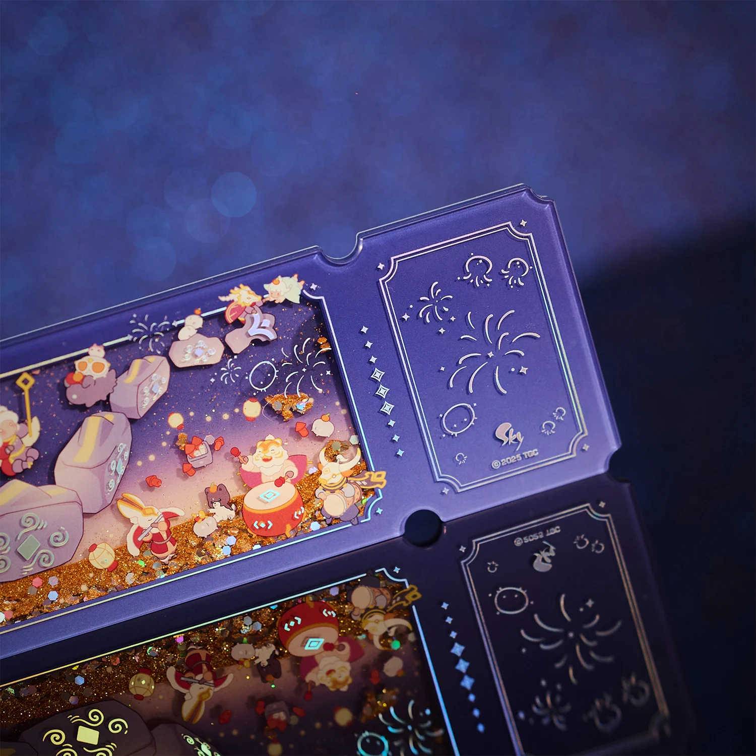 Acrylic Quicksand Glitter Ticket Stub - Days of Fortune - Image 8