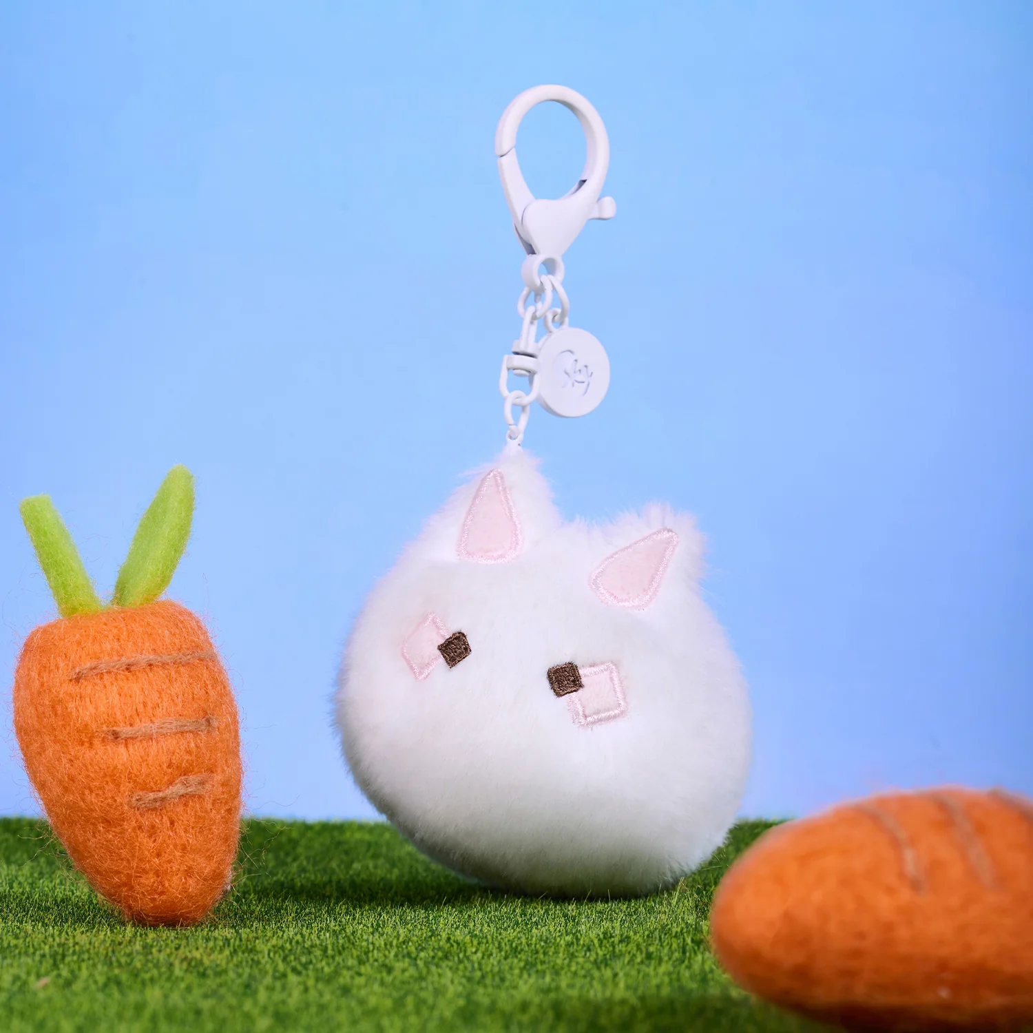 Bunny Plush Keychain Charm - Image 5