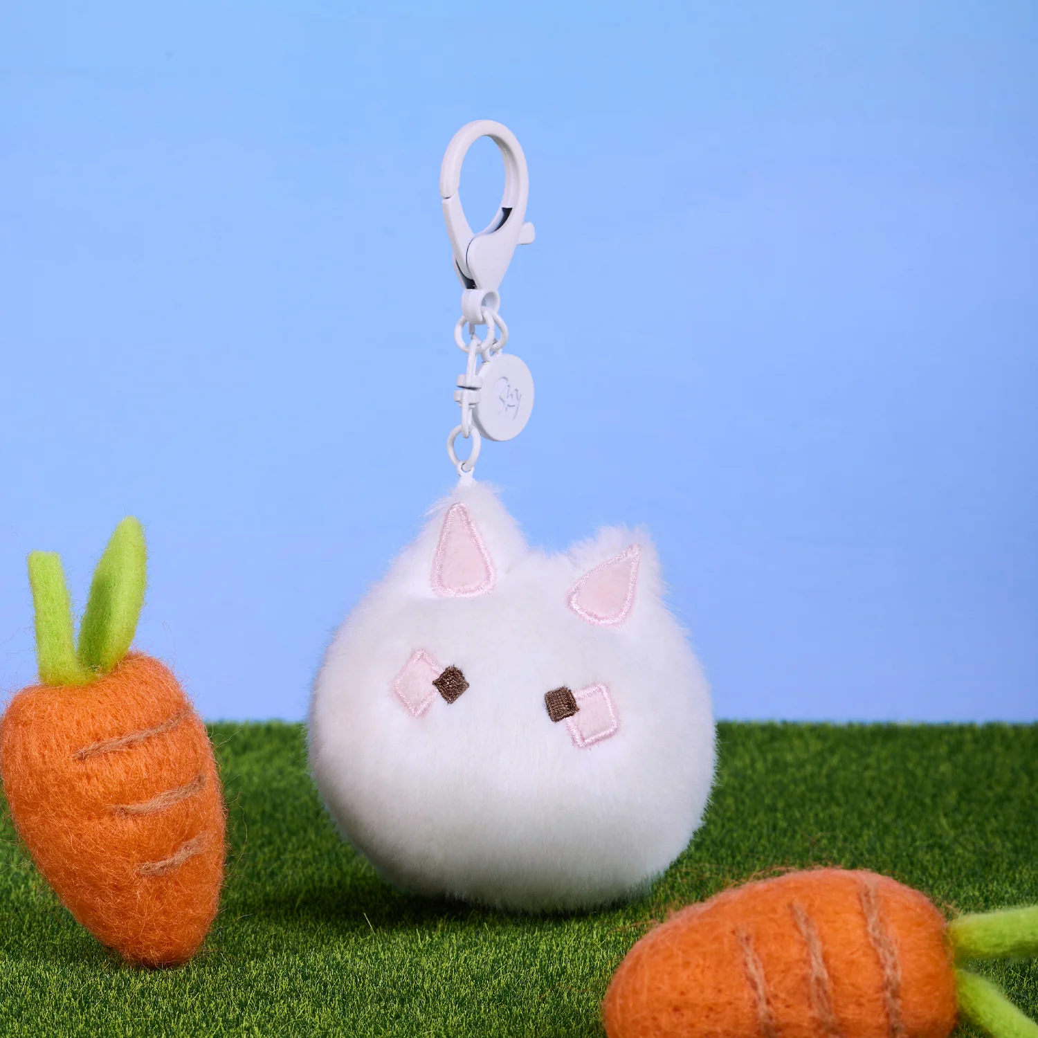 Bunny Plush Keychain Charm - Image 6