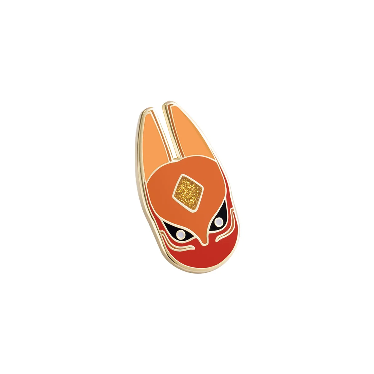 Gratitude Fox Mask Pin - Image 3