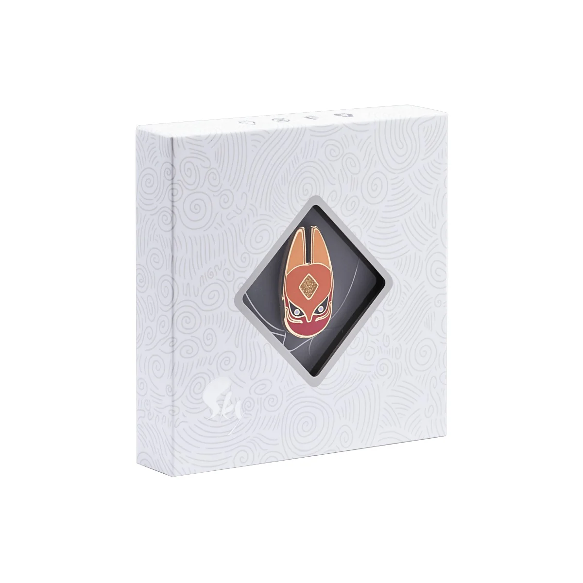 Gratitude Fox Mask Pin - Image 5