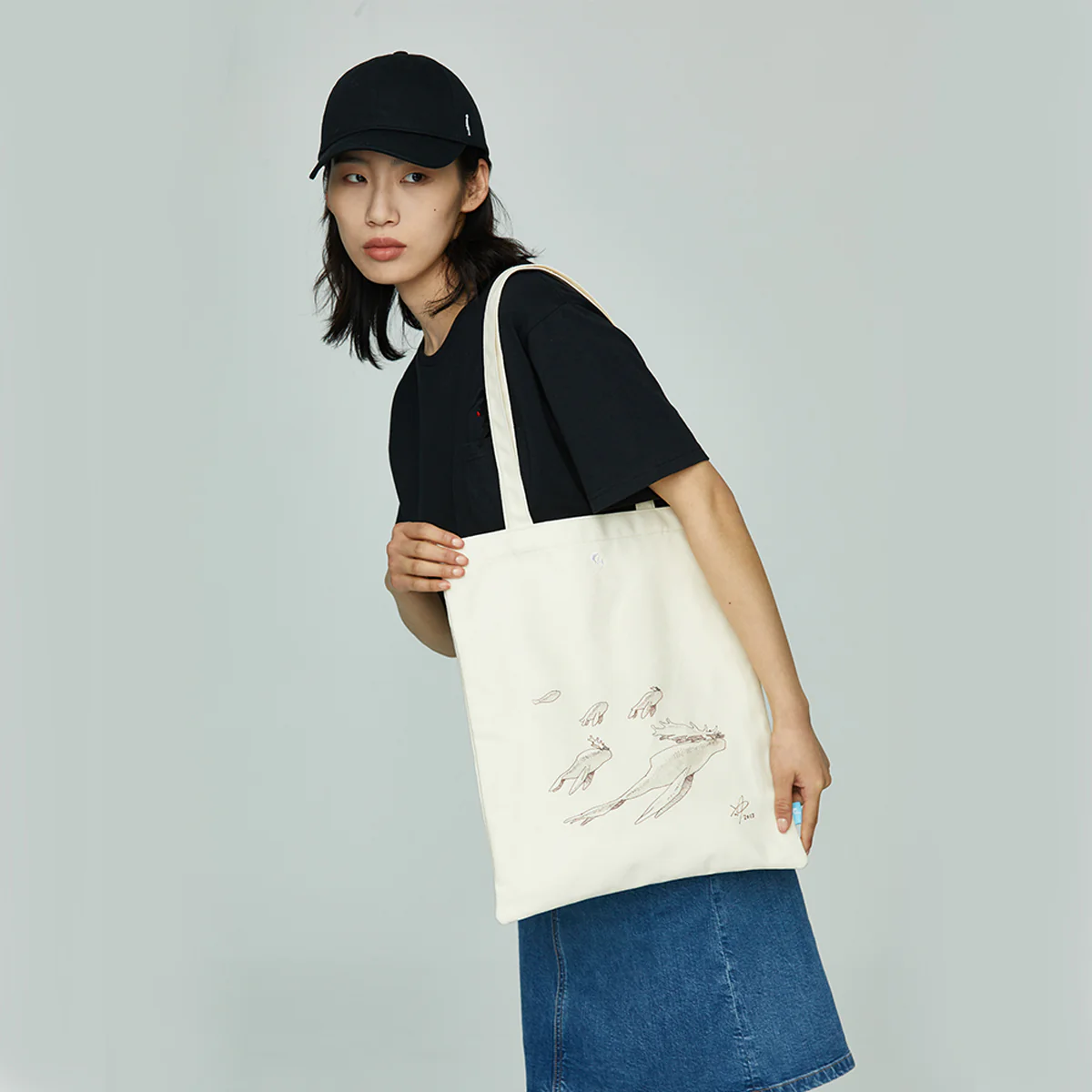 "Ocean meets Sky" Canvas Bag - Image 3