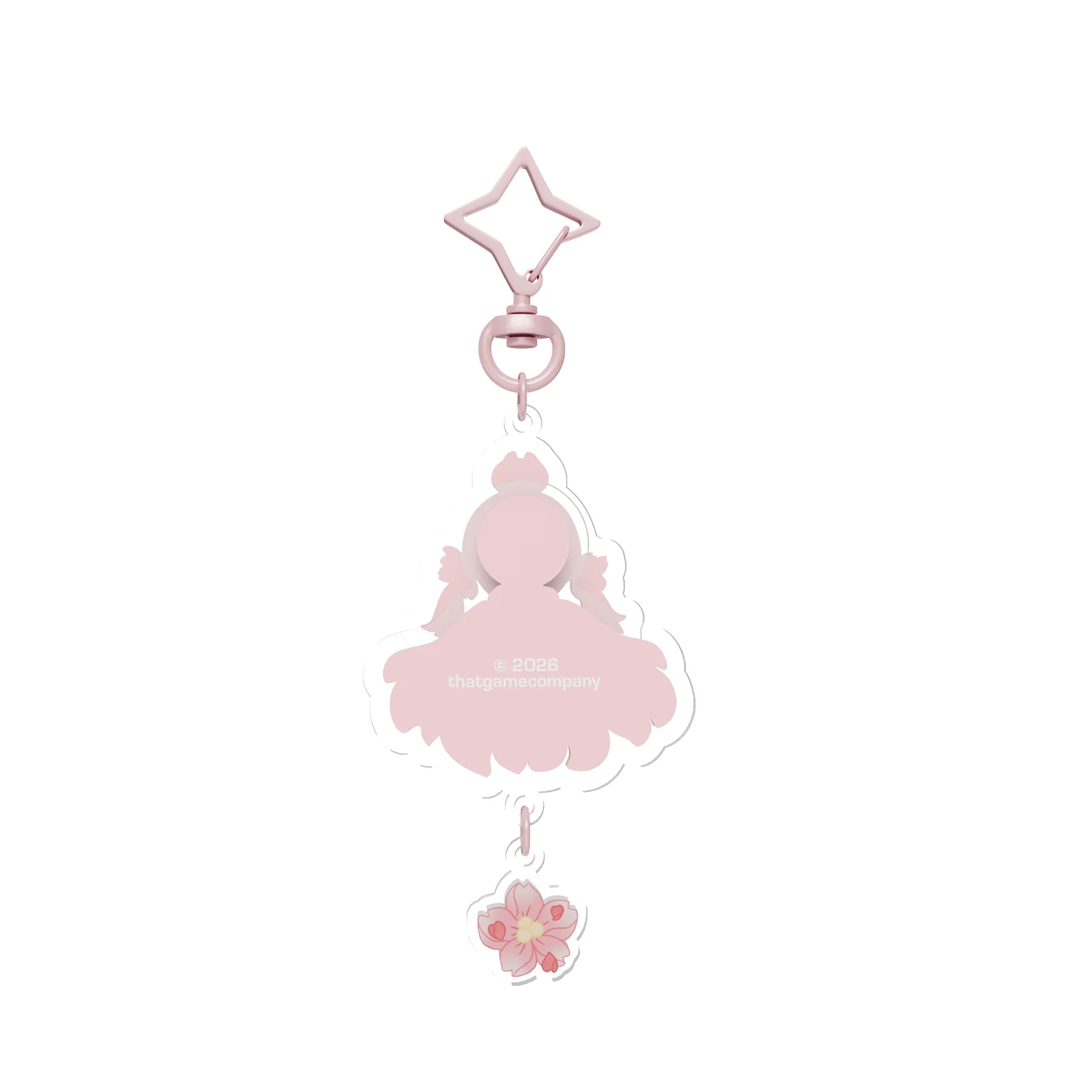 Sky Acrylic Wobbly Keychain - Cherry Blossom - Image 5
