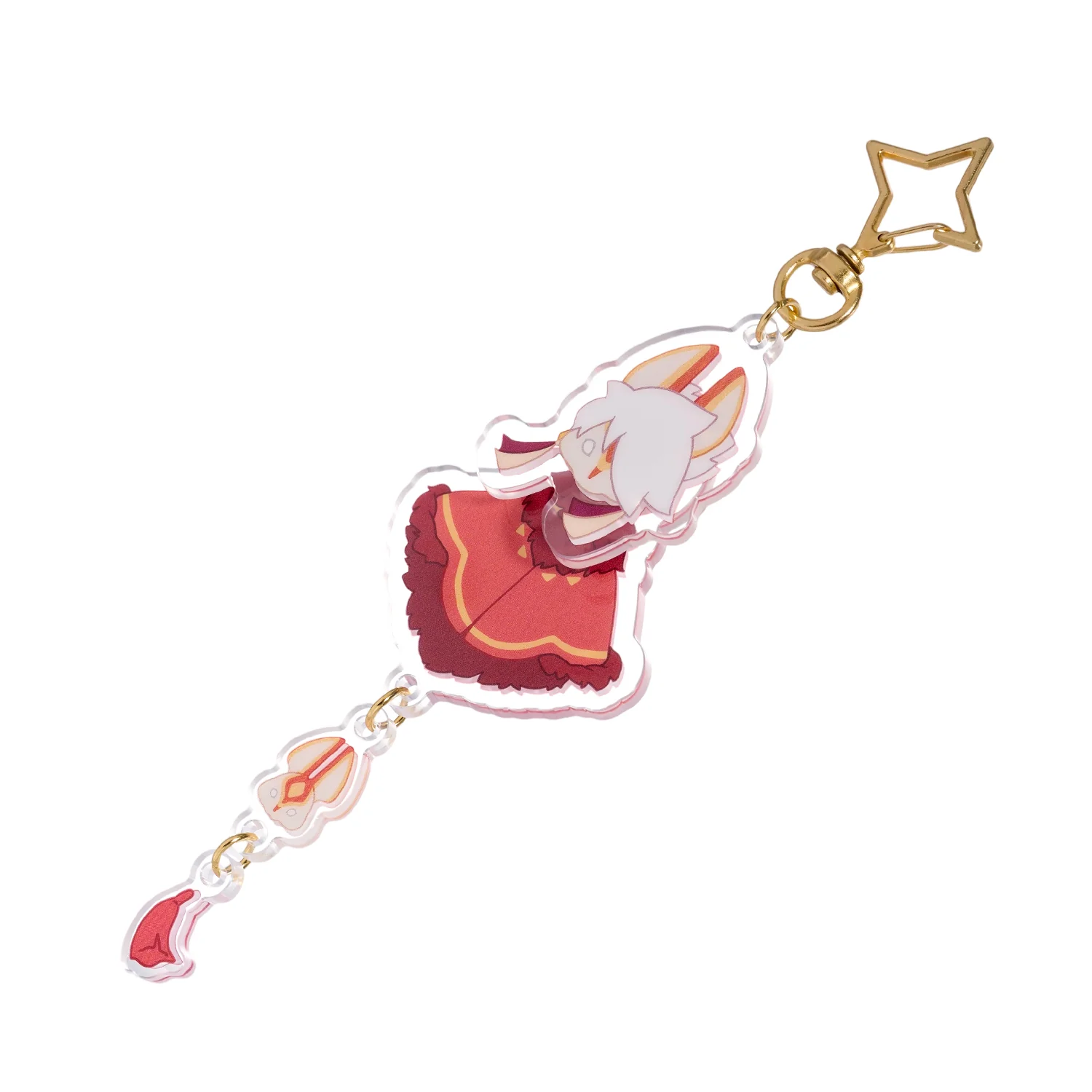 Sky Acrylic Wobbly Keychain - Days of Fortune Rabbit Mask - Image 16