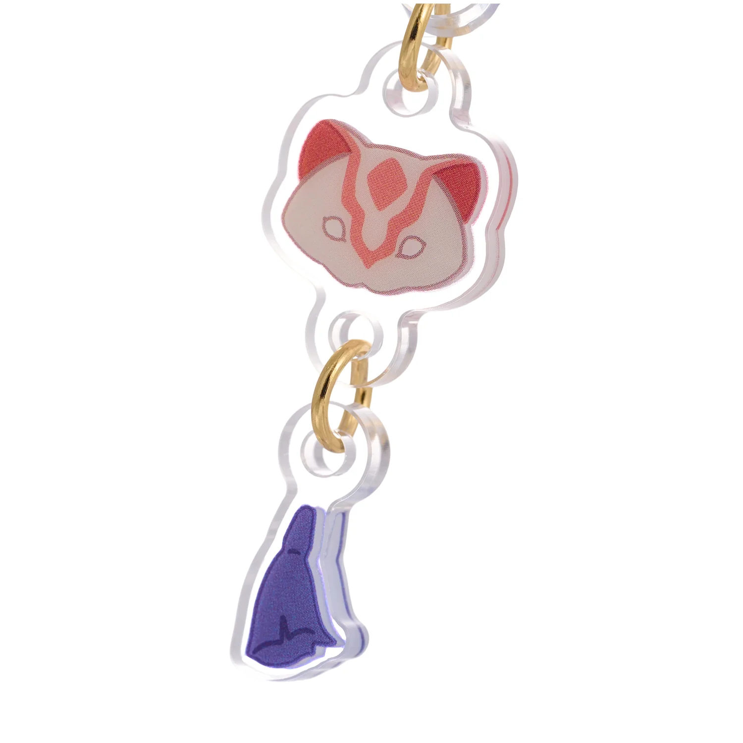 Sky Acrylic Wobbly Keychain - Weasel Mask - Image 11
