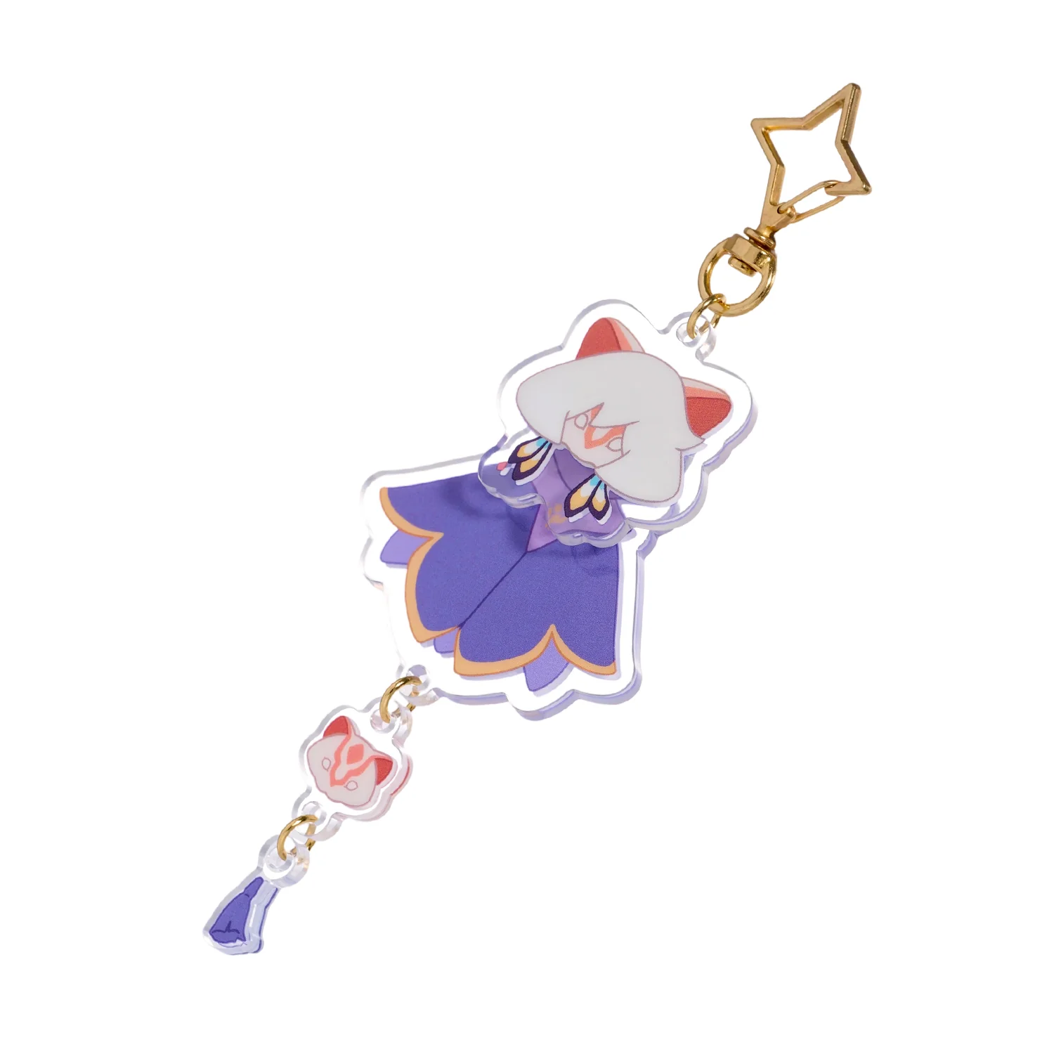 Sky Acrylic Wobbly Keychain - Weasel Mask - Image 16
