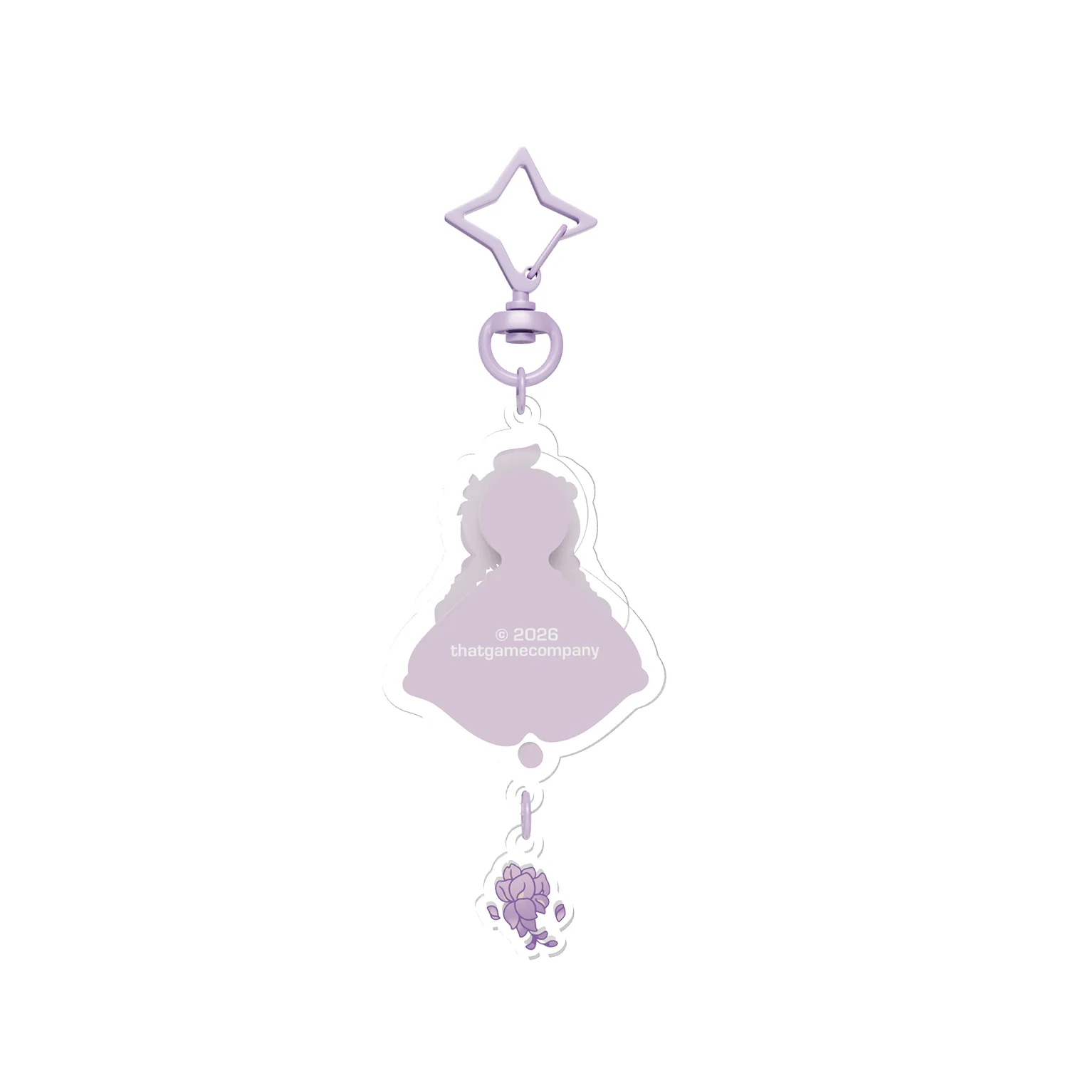 Sky Acrylic Wobbly Keychain - Wisteria - Image 5