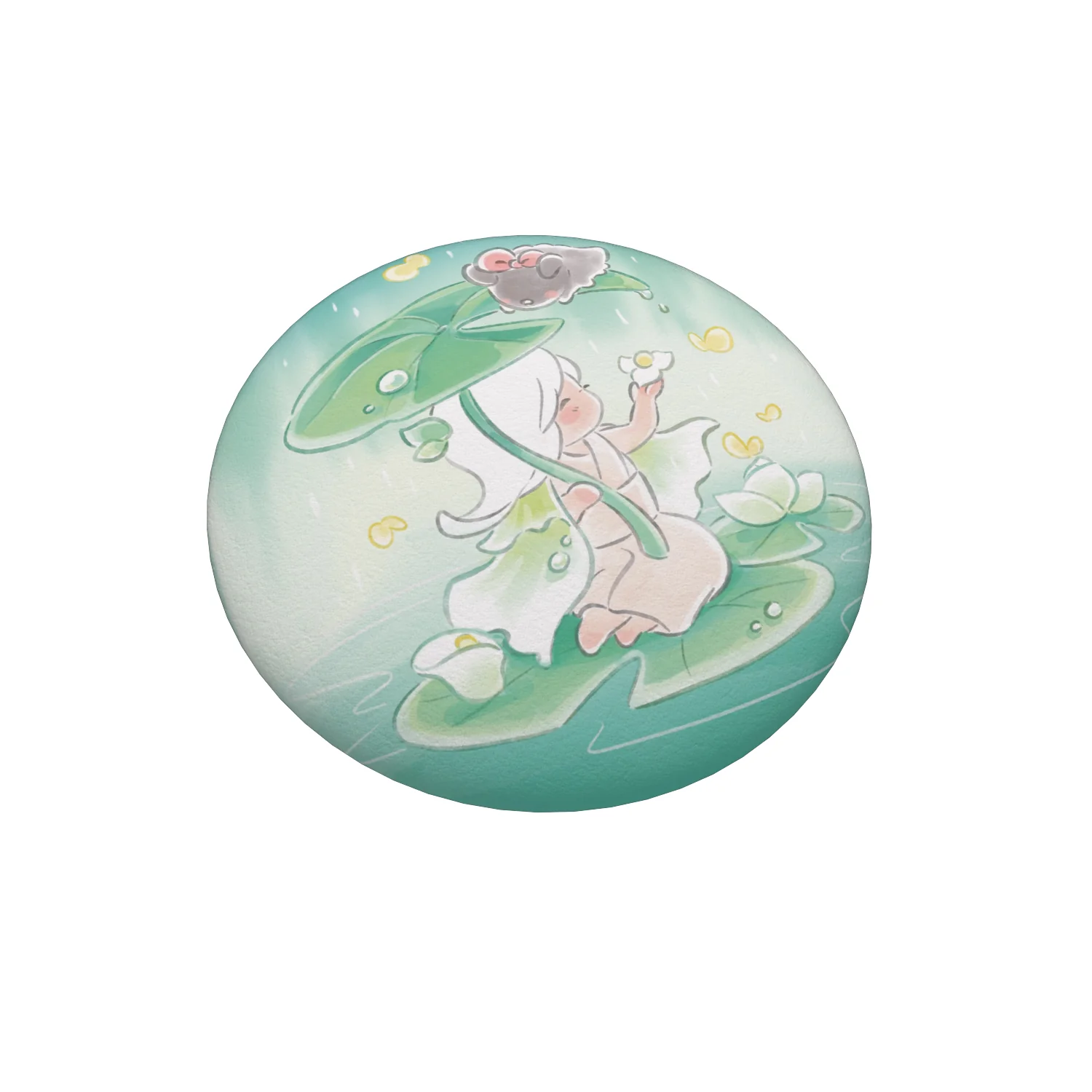 Sky Button Pin - Arum Lily - Image 3