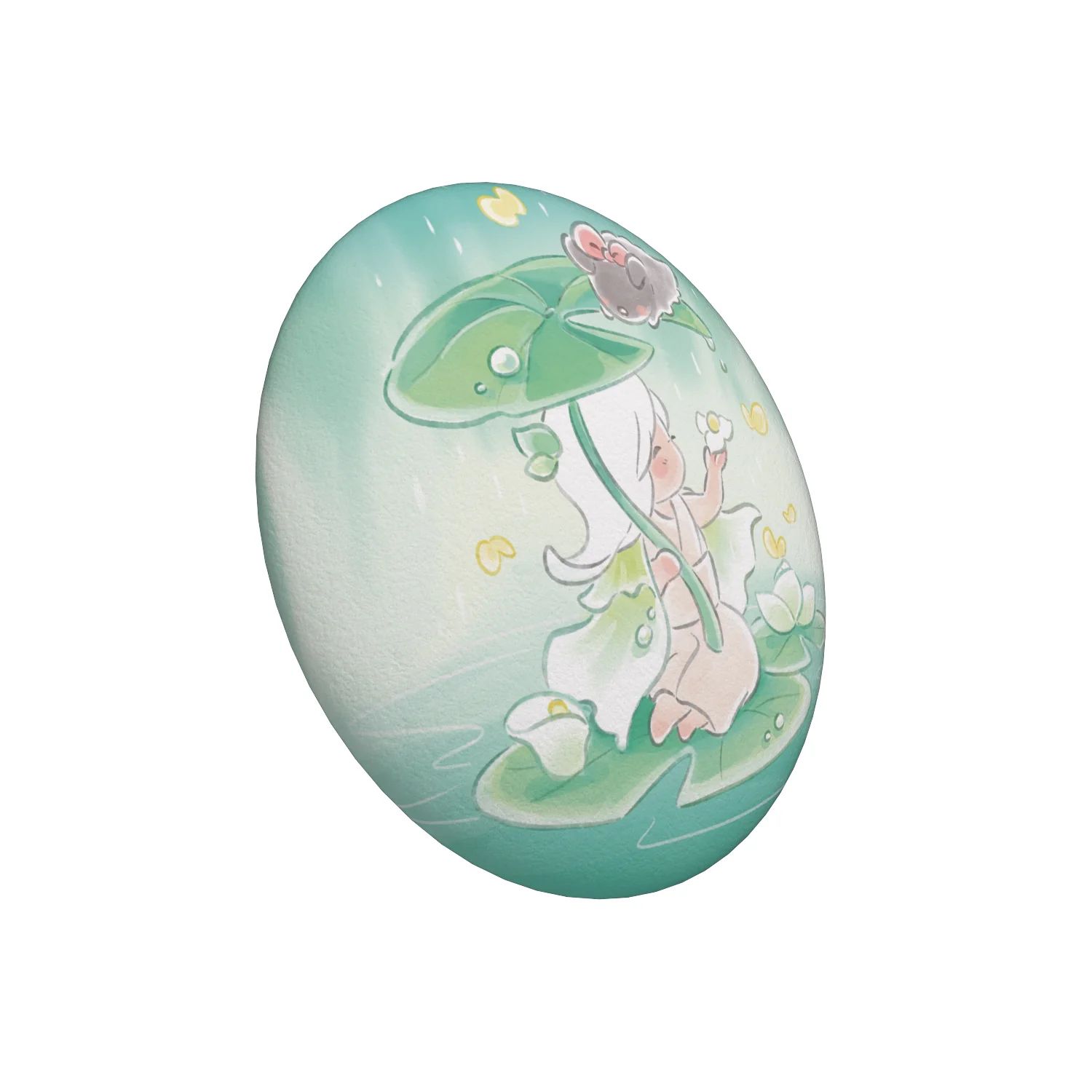 Sky Button Pin - Arum Lily - Image 4