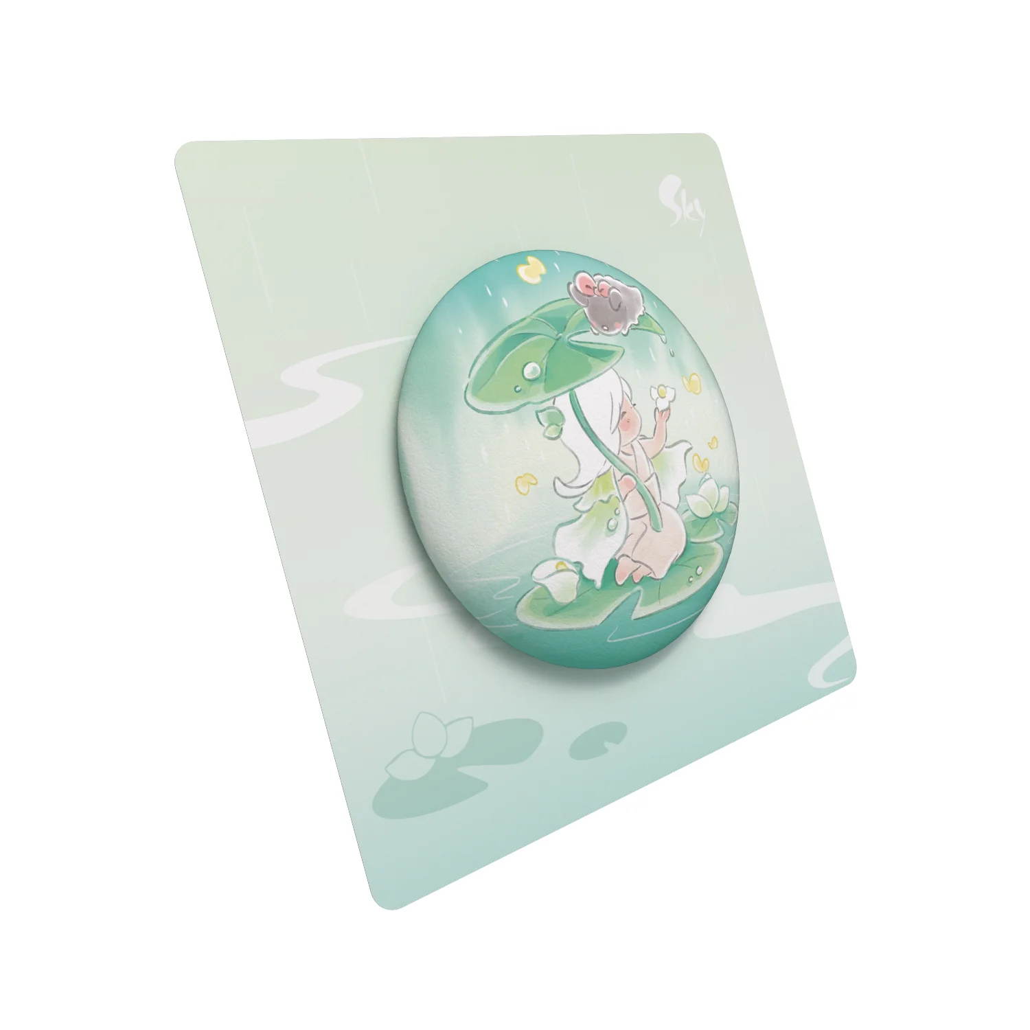 Sky Button Pin - Arum Lily - Image 8