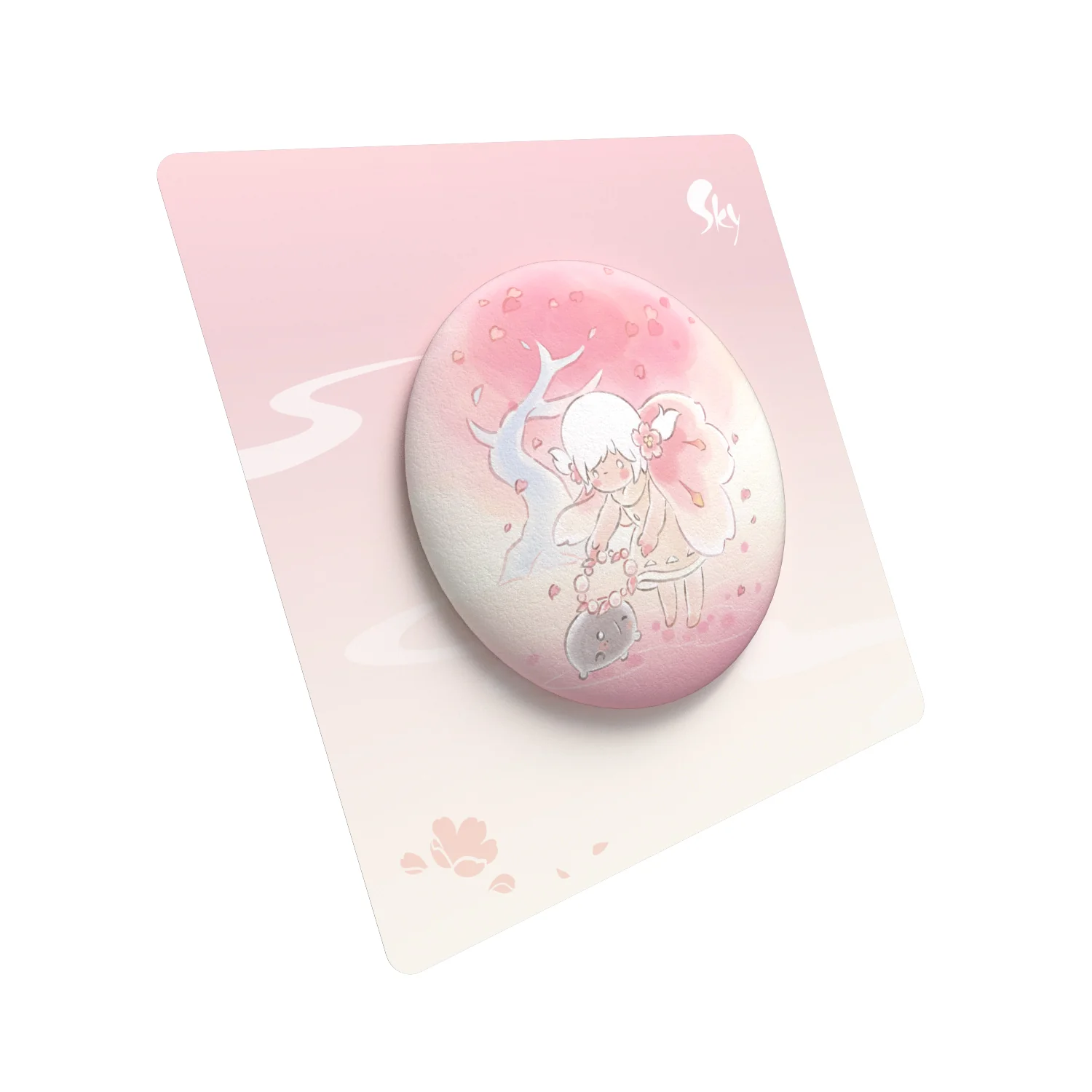 Sky Button Pin - Cherry Blossom - Image 7