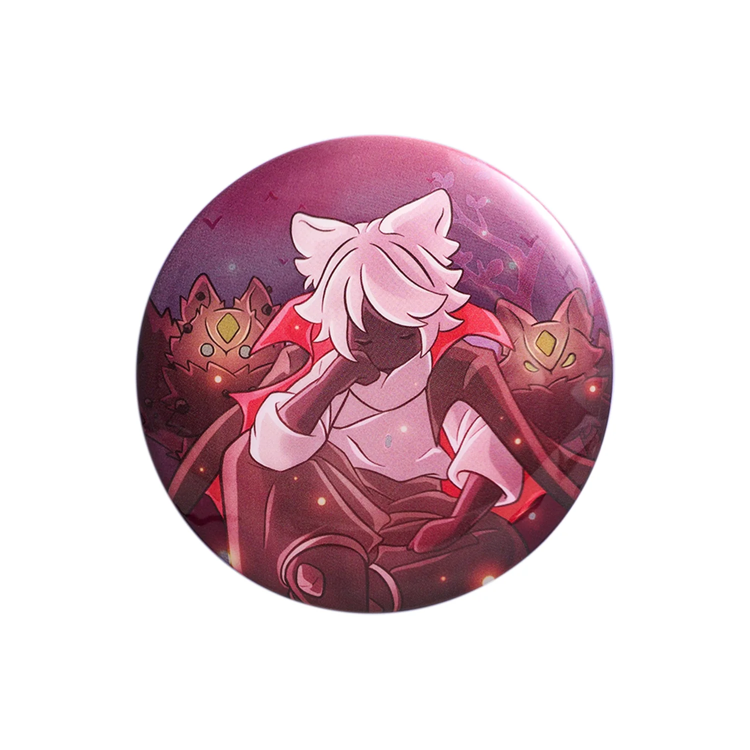 Sky Button Pin - Mischief Tufted Hair - Image 10
