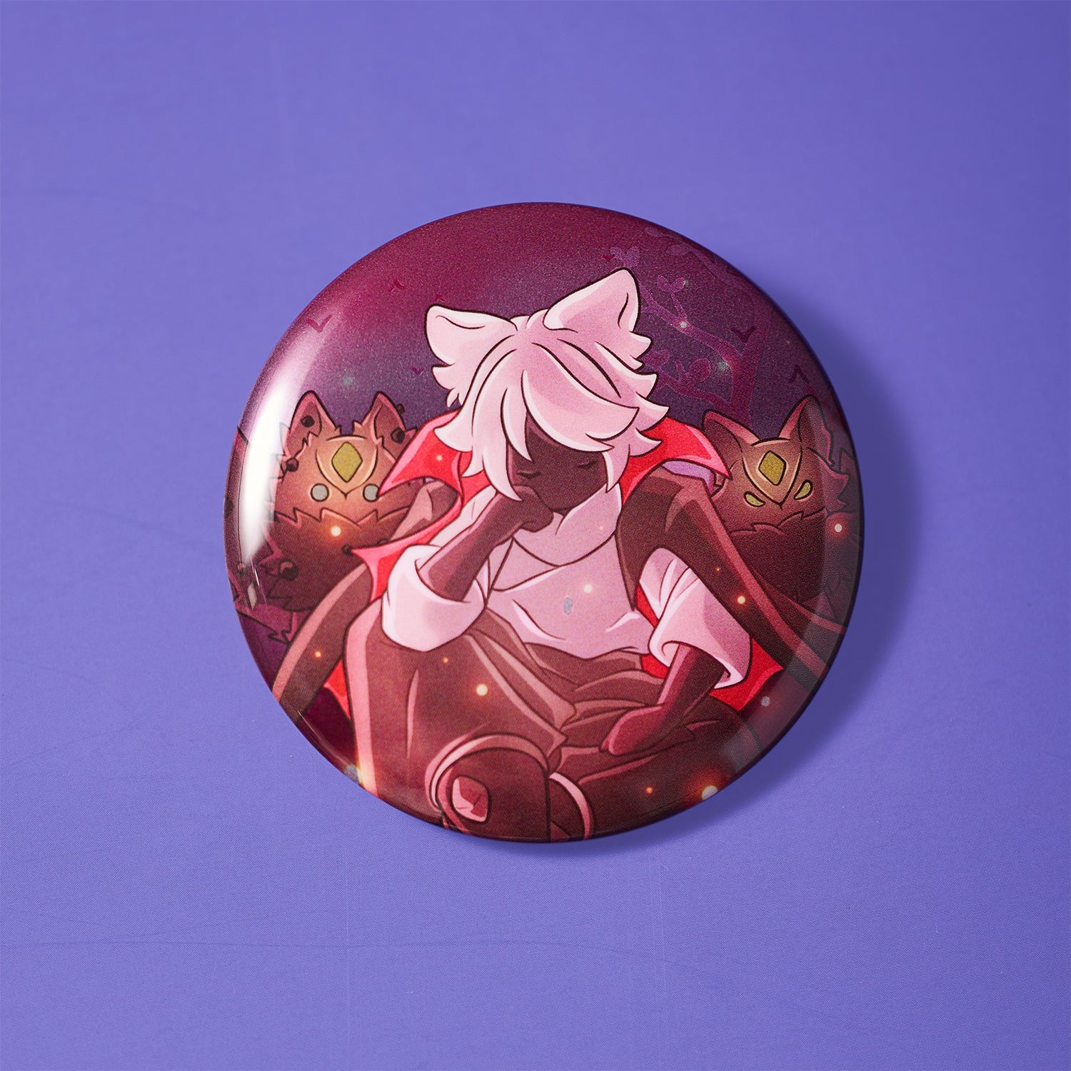 Sky Button Pin - Mischief Tufted Hair - Image 5