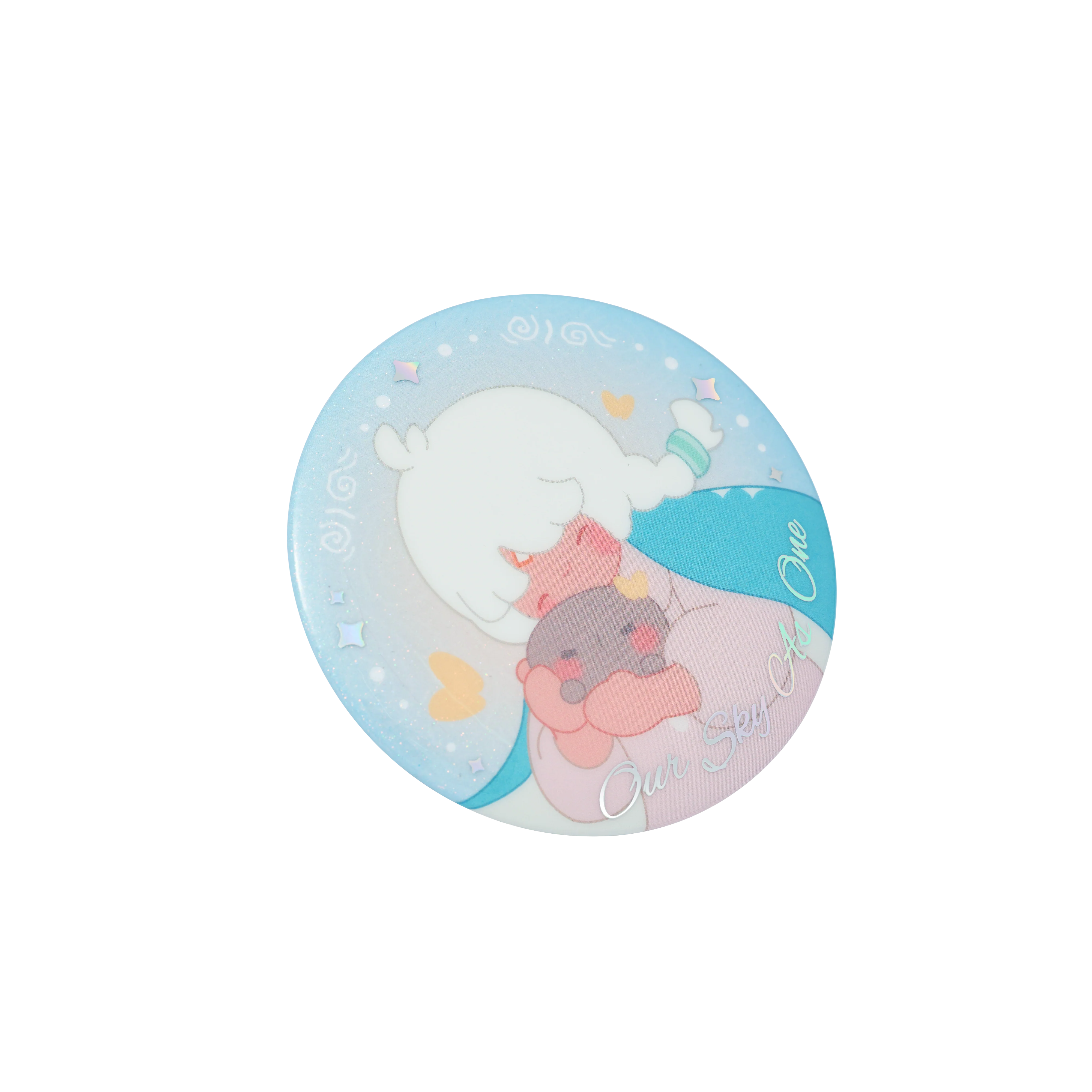 Sky Button Pin - Snuggle - Image 5