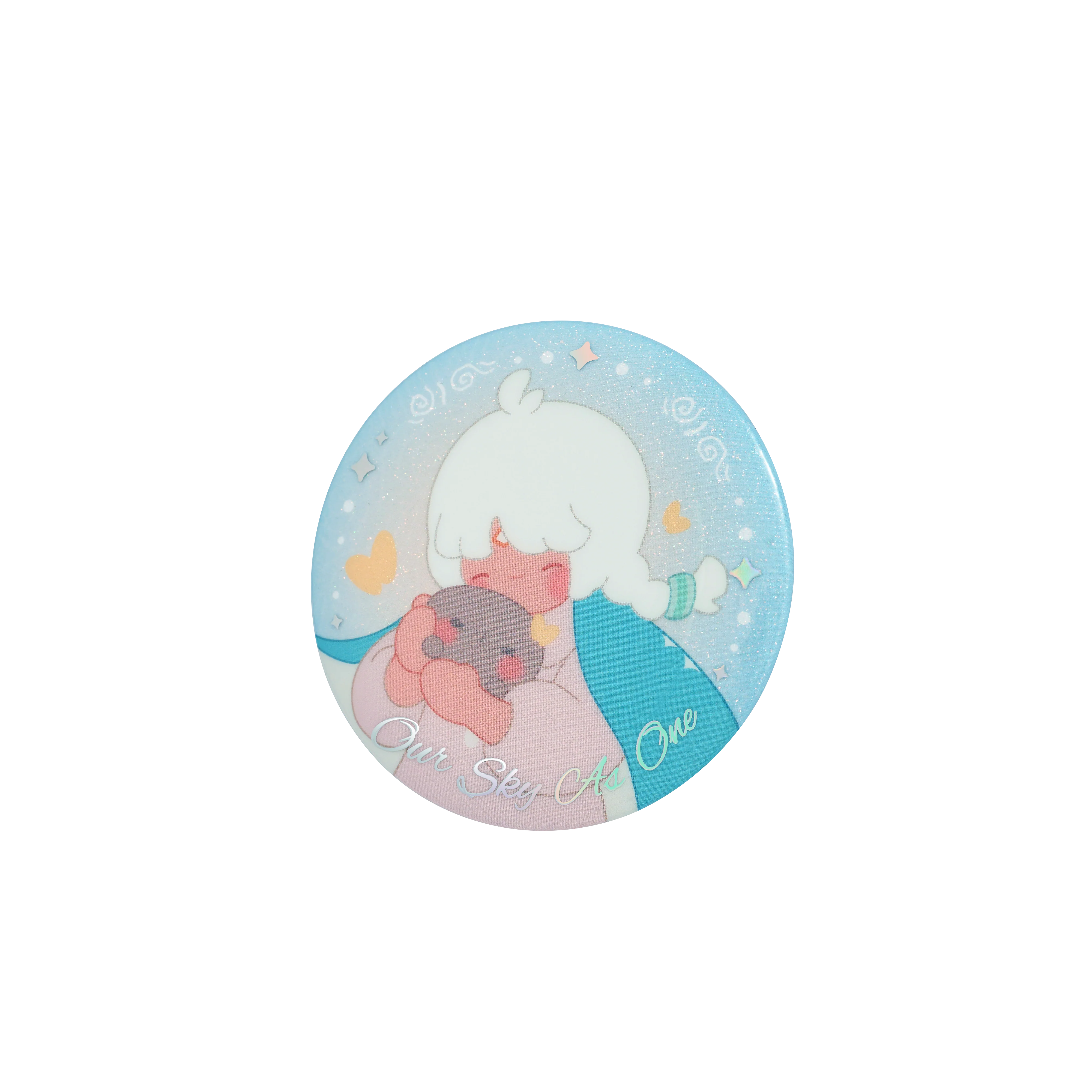 Sky Button Pin - Snuggle - Image 6