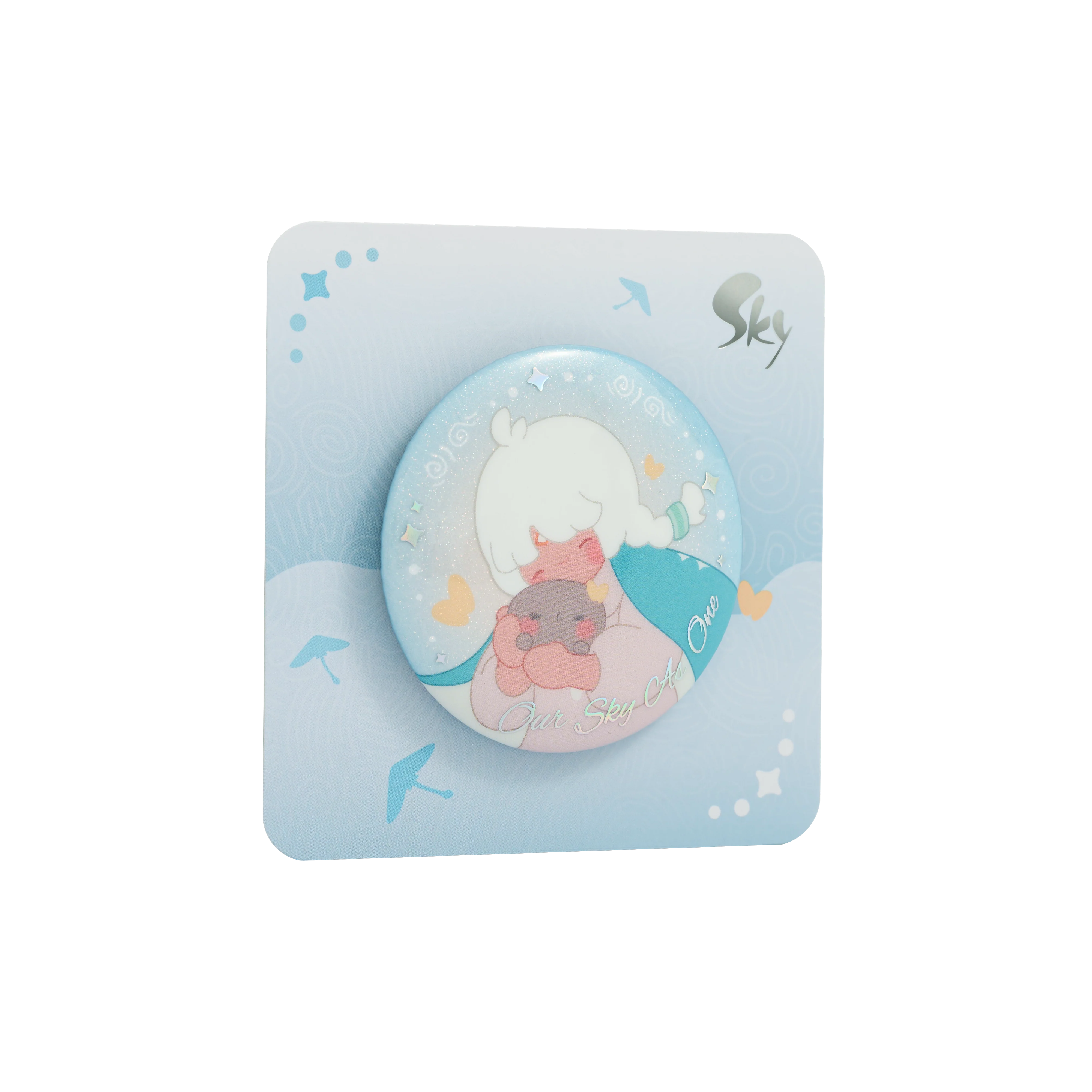 Sky Button Pin - Snuggle - Image 8