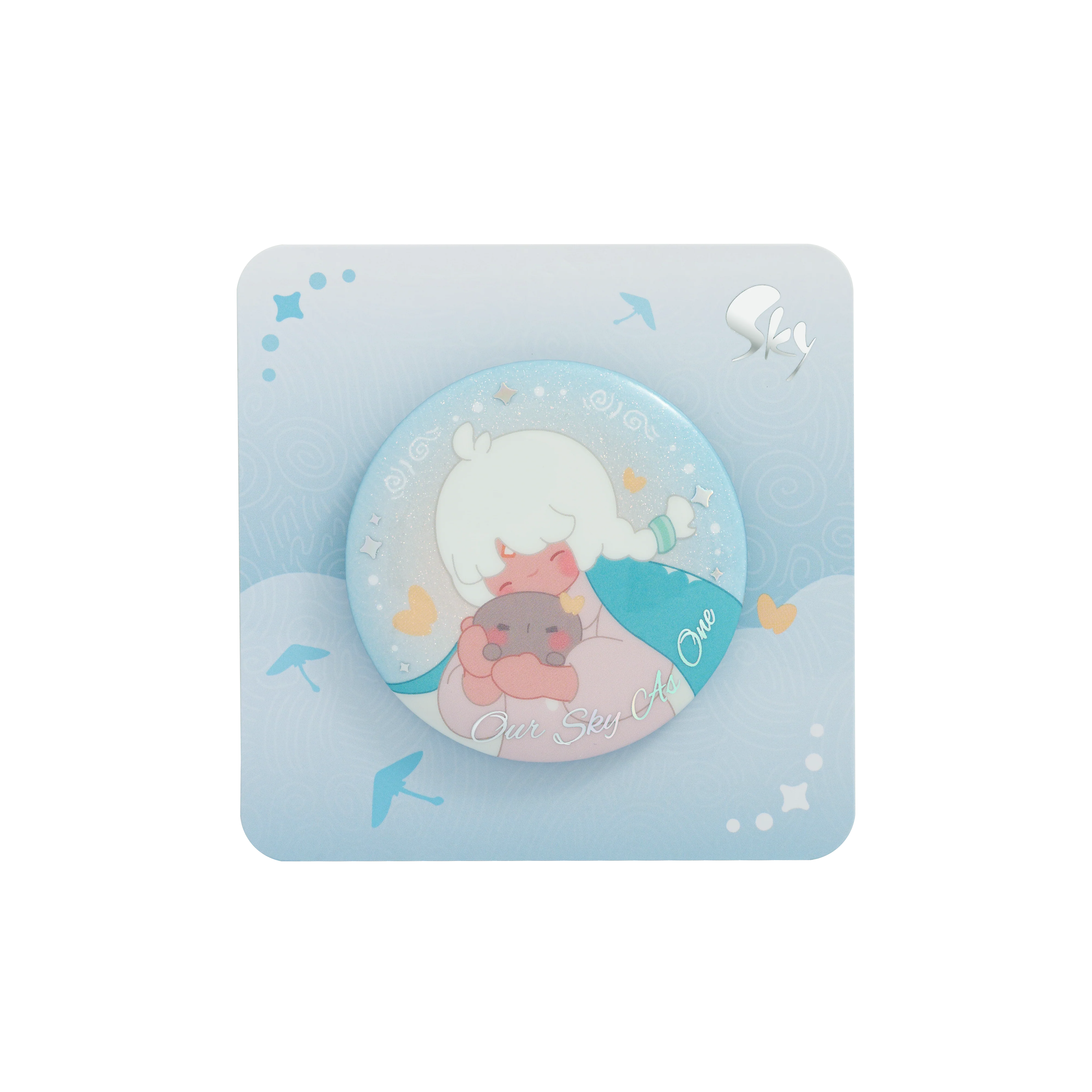 Sky Button Pin - Snuggle - Image 9
