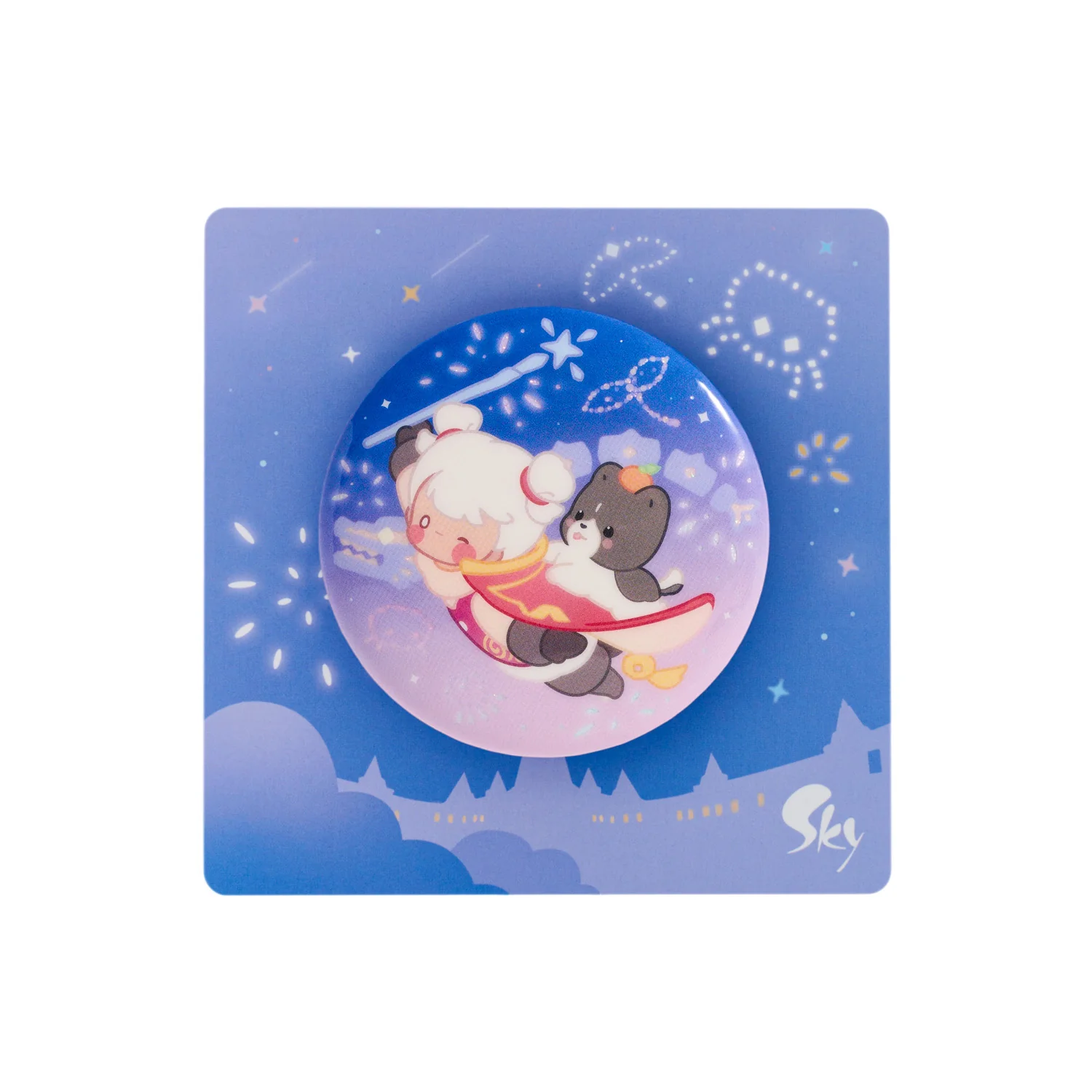 Sky Button Pin - Warm Companions - Image 12