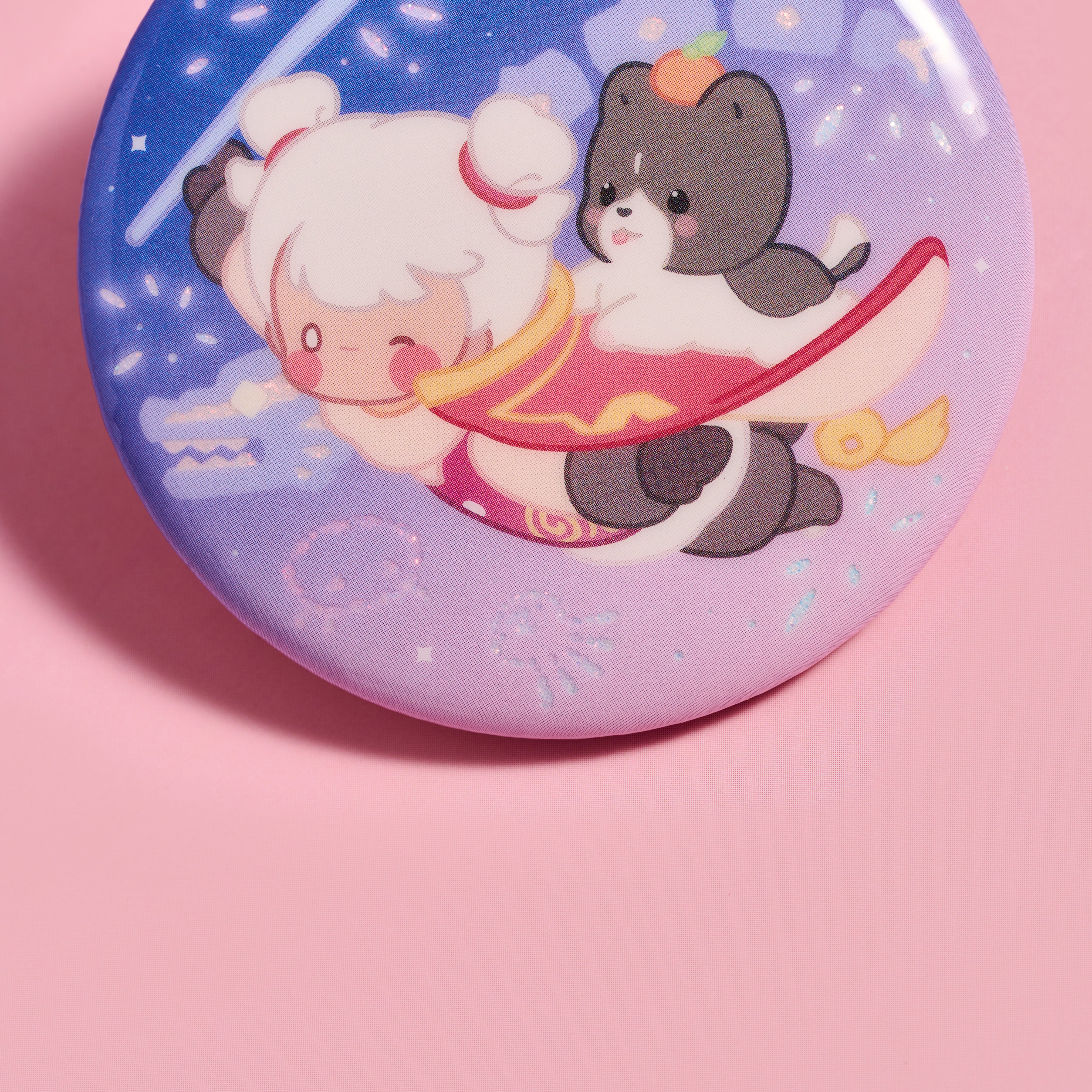 Sky Button Pin - Warm Companions - Image 4