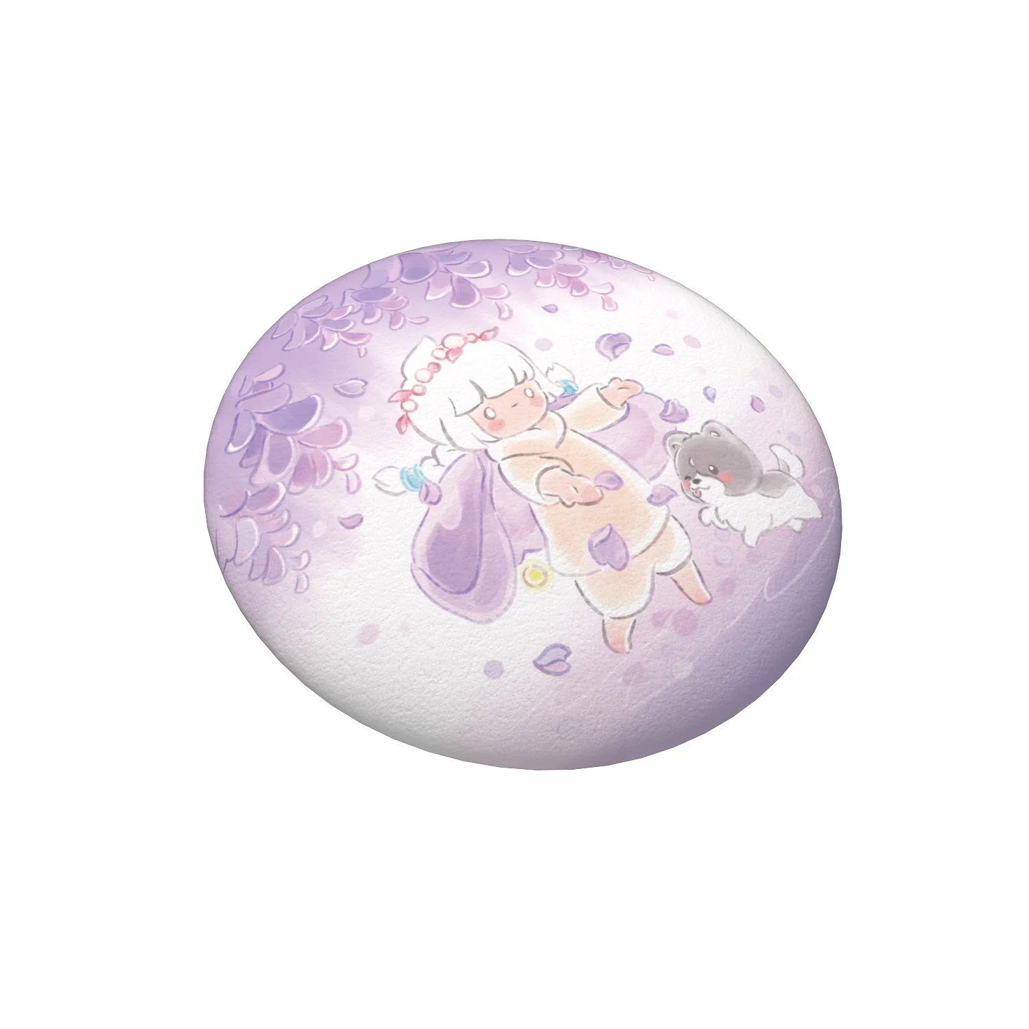 Sky Button Pin - Wisteria - Image 3