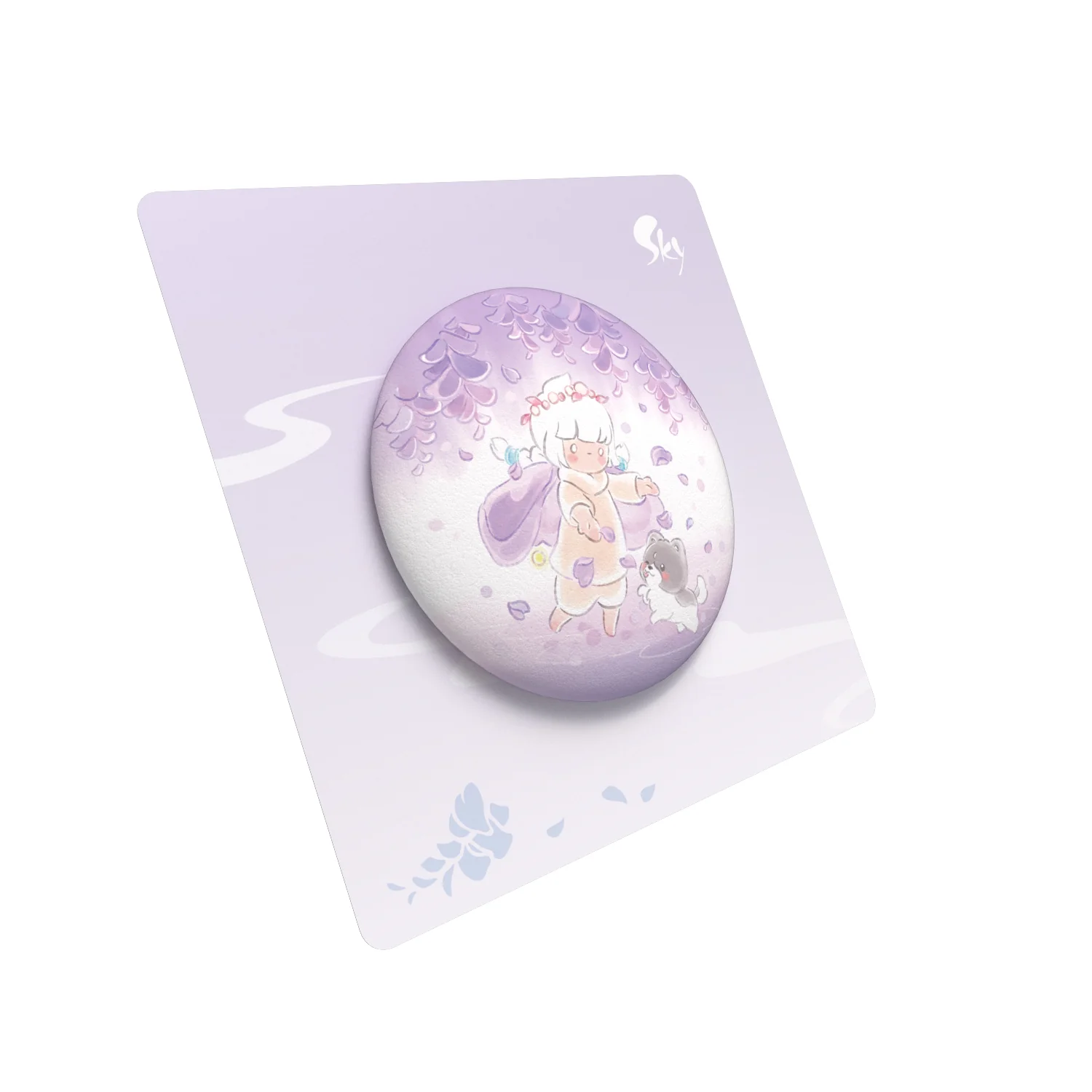 Sky Button Pin - Wisteria - Image 8