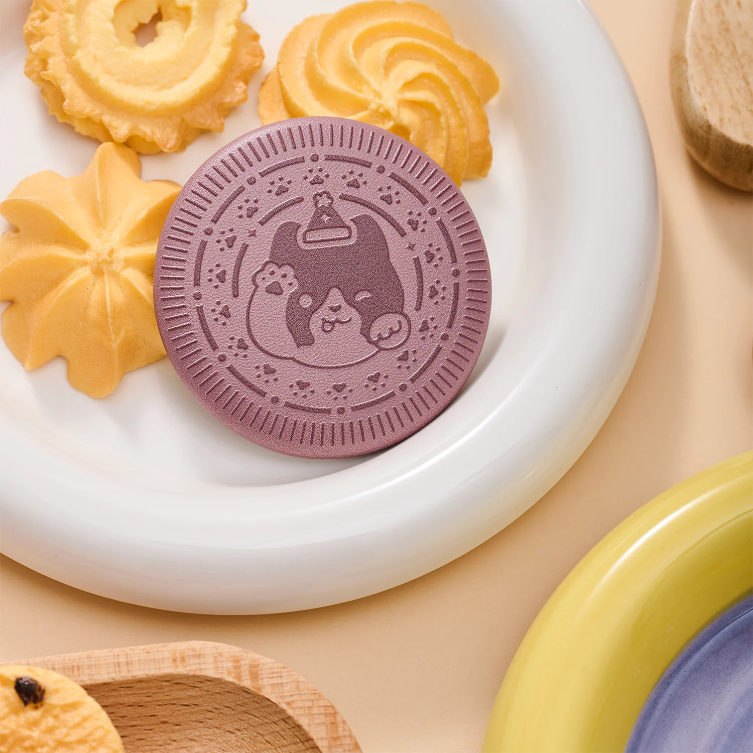 Sky Cookie Button Pin - Little Oreo - Image 3