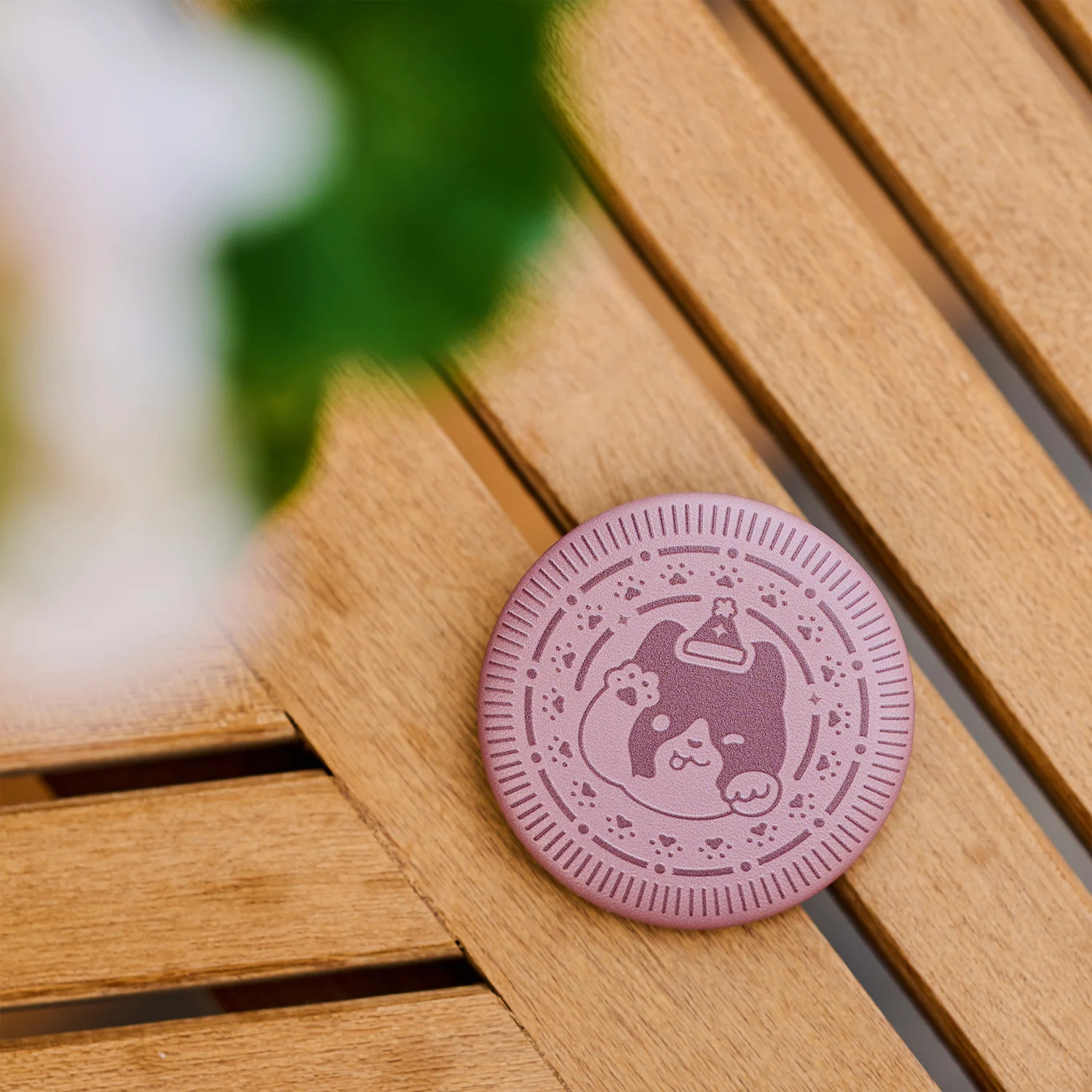 Sky Cookie Button Pin - Little Oreo - Image 4