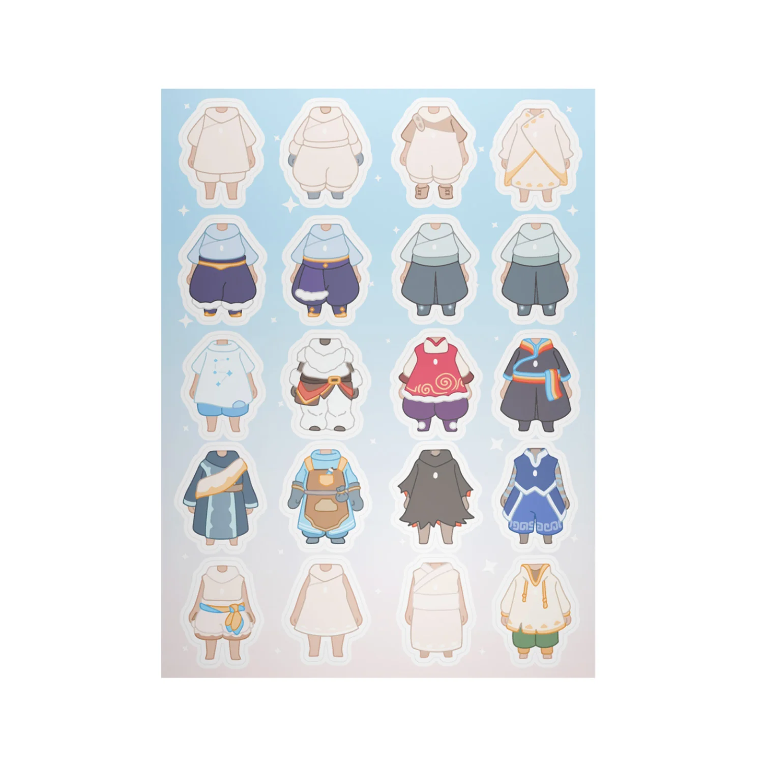 Sky Dress-up Stickers - Sky Kid (Set of 3) - Image 3