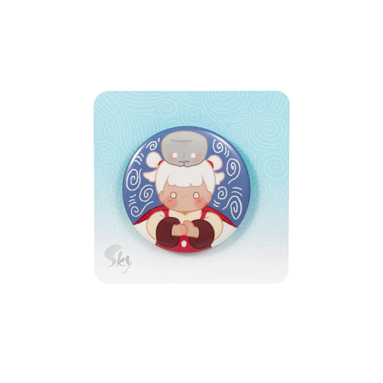 Sky Kid Button Pin - Image 3