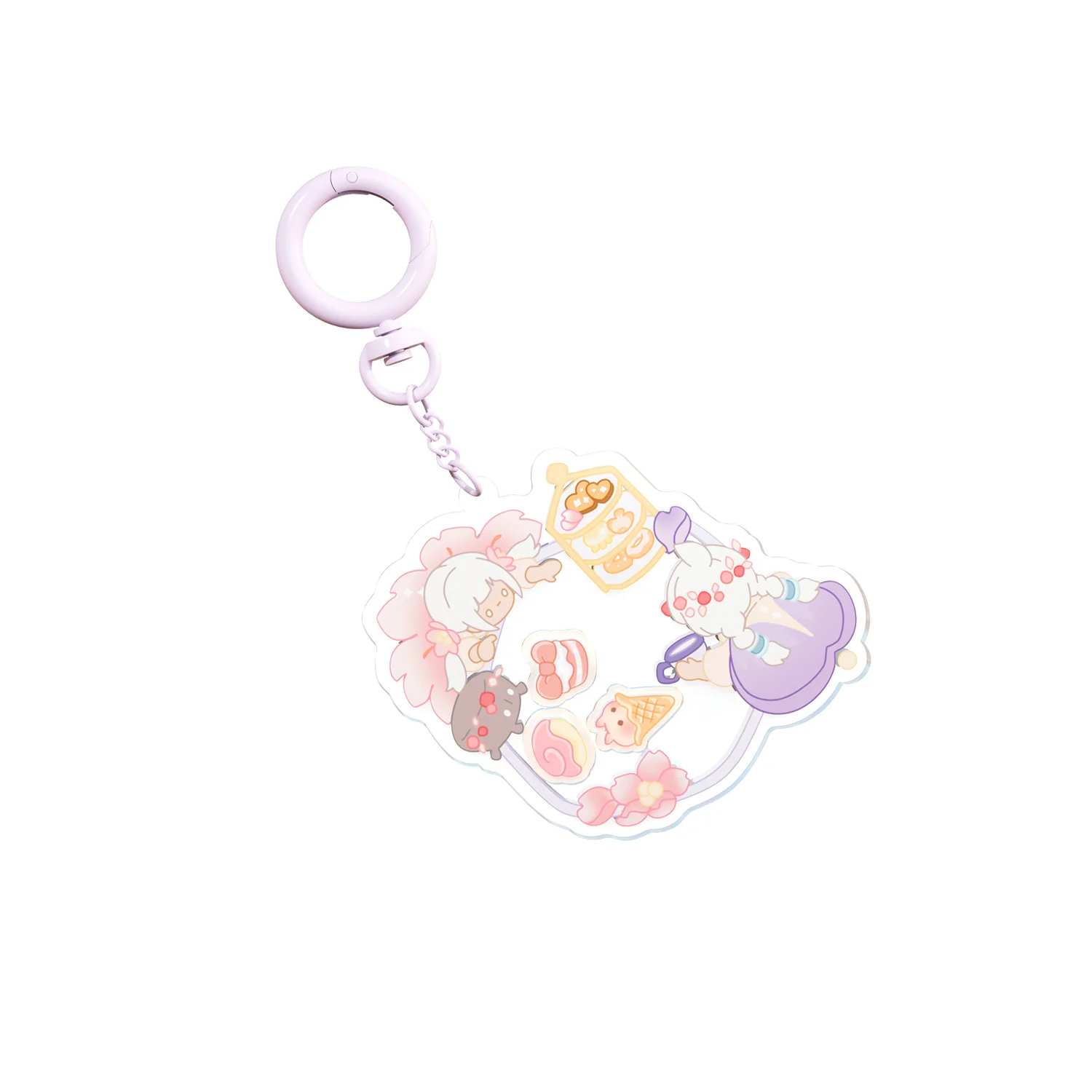 Sky Shaker Keychain Charm - Tea & Sweets - Image 3