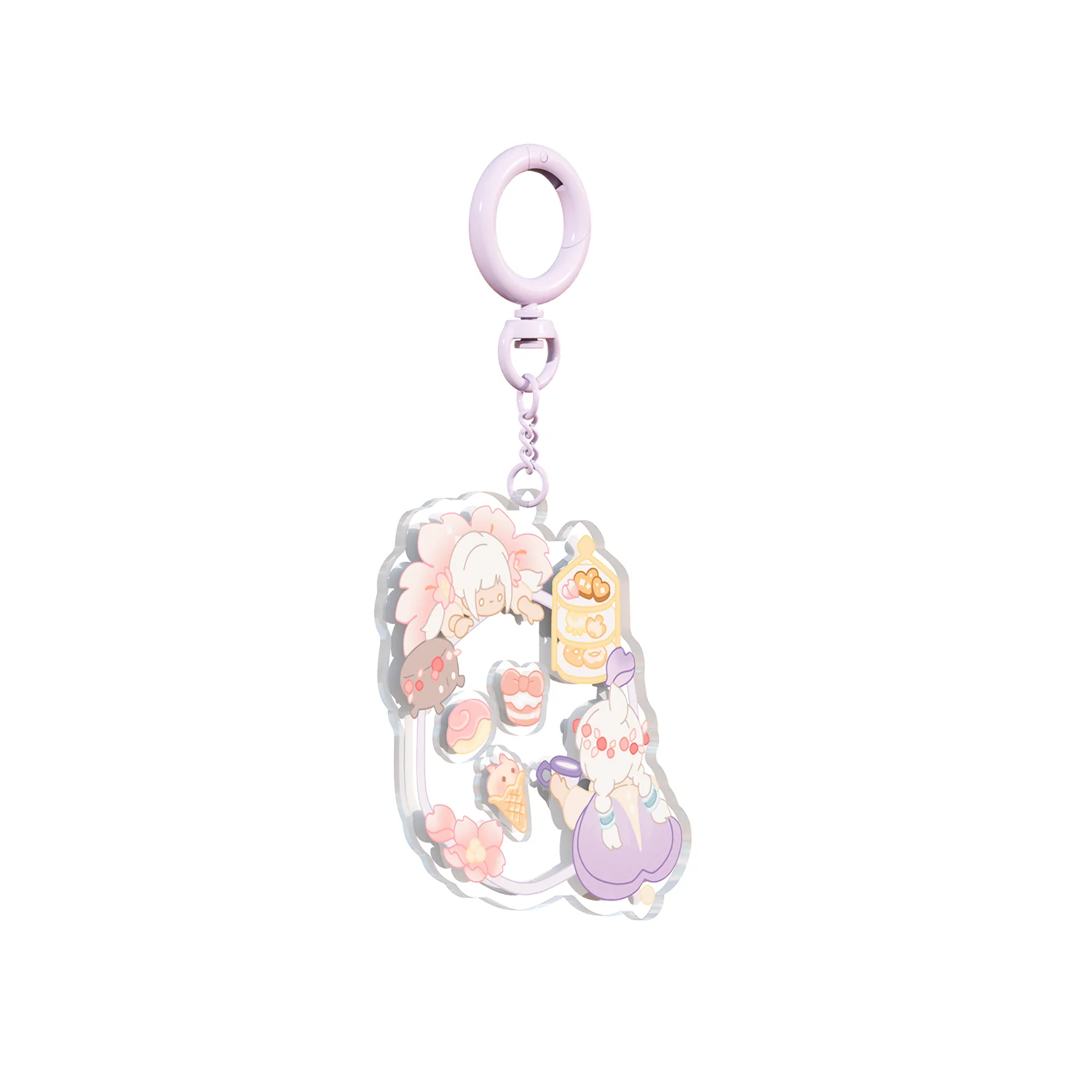Sky Shaker Keychain Charm - Tea & Sweets - Image 4