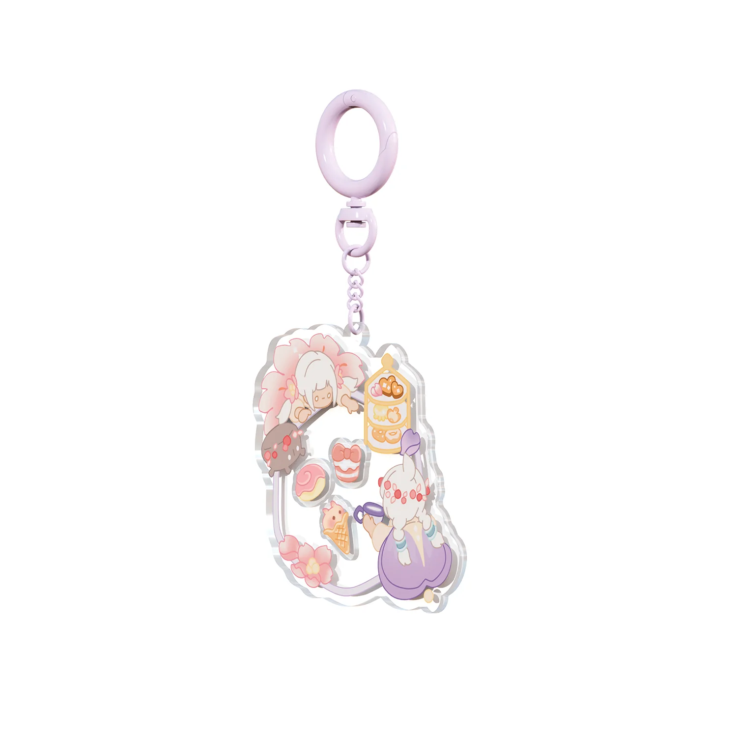 Sky Shaker Keychain Charm - Tea & Sweets - Image 5