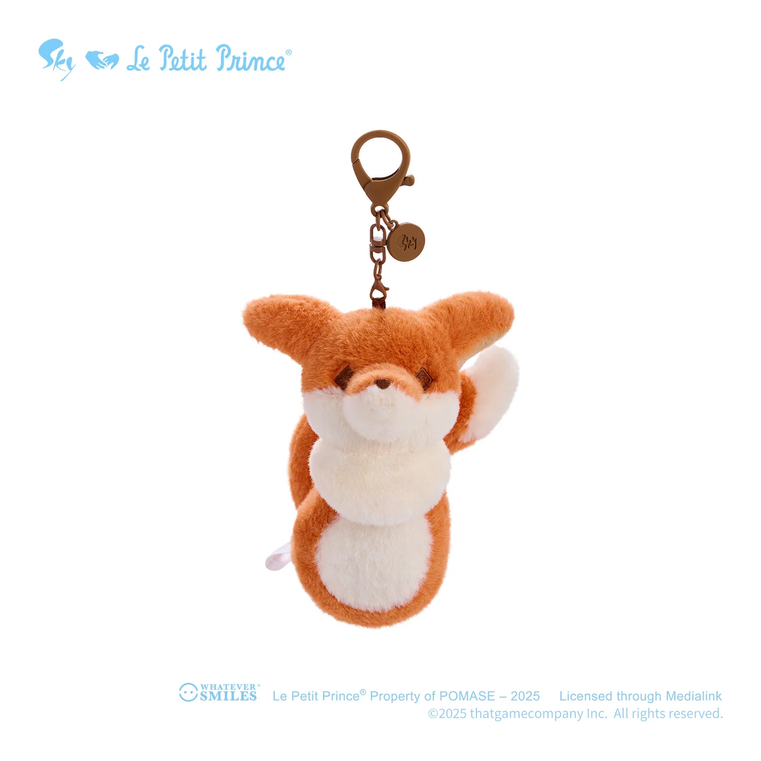 Sky x Le Petit Prince Plush Pin Keychain Charm - The Fox - Image 3