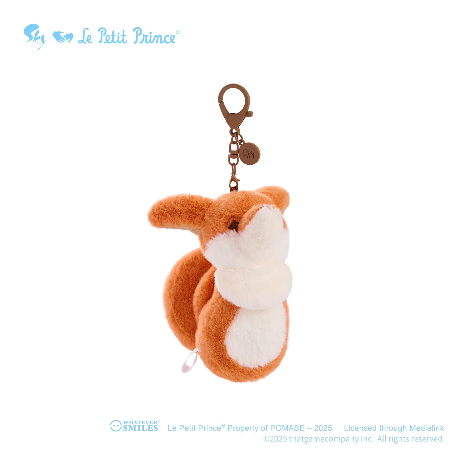 Sky x Le Petit Prince Plush Pin Keychain Charm - The Fox - Image 4