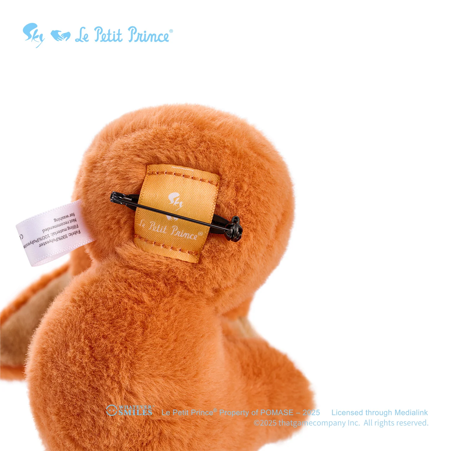 Sky x Le Petit Prince Plush Pin Keychain Charm - The Fox - Image 6